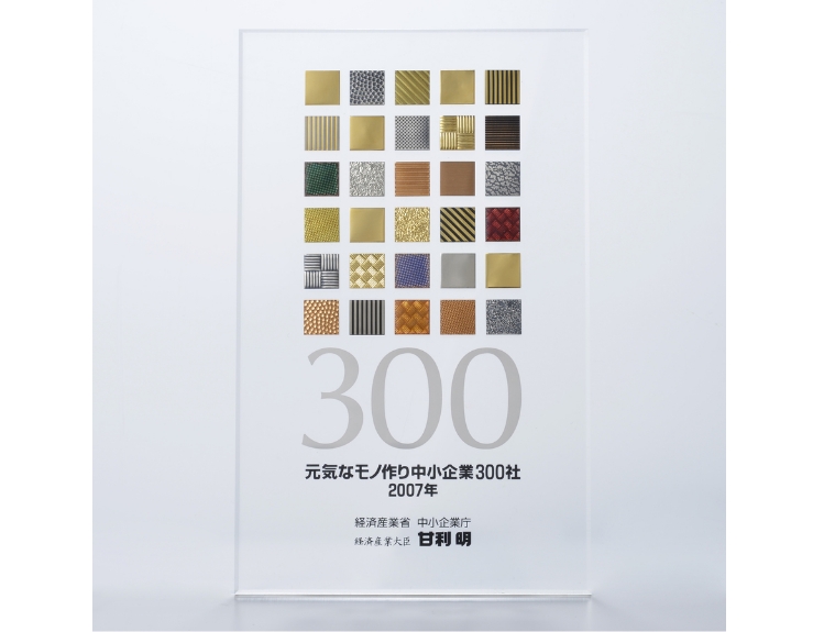 経済産業省「元気なモノづくり中小企業300社」選出